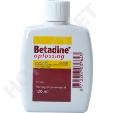 Betadine solution to disinfect wounds